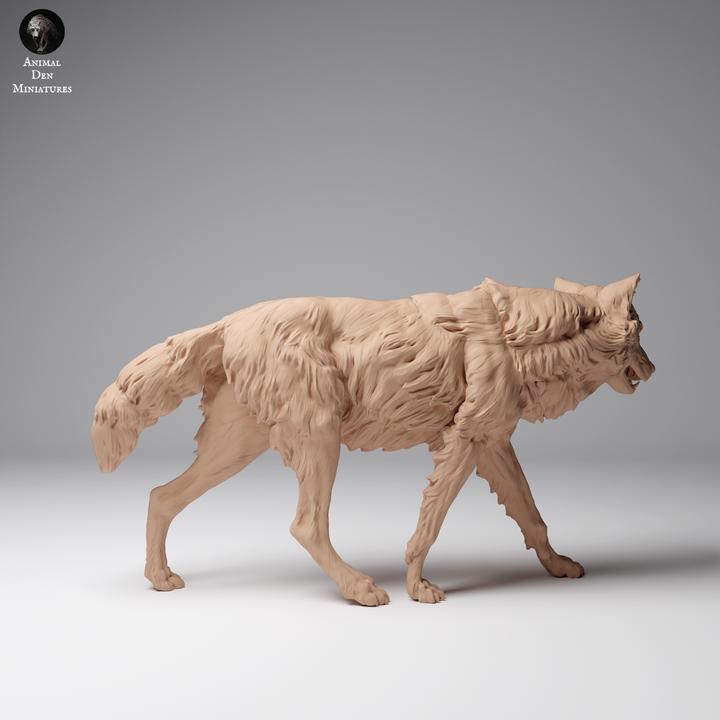 Mongolian Wolf - UNPAINTED - Animal Den Miniatures