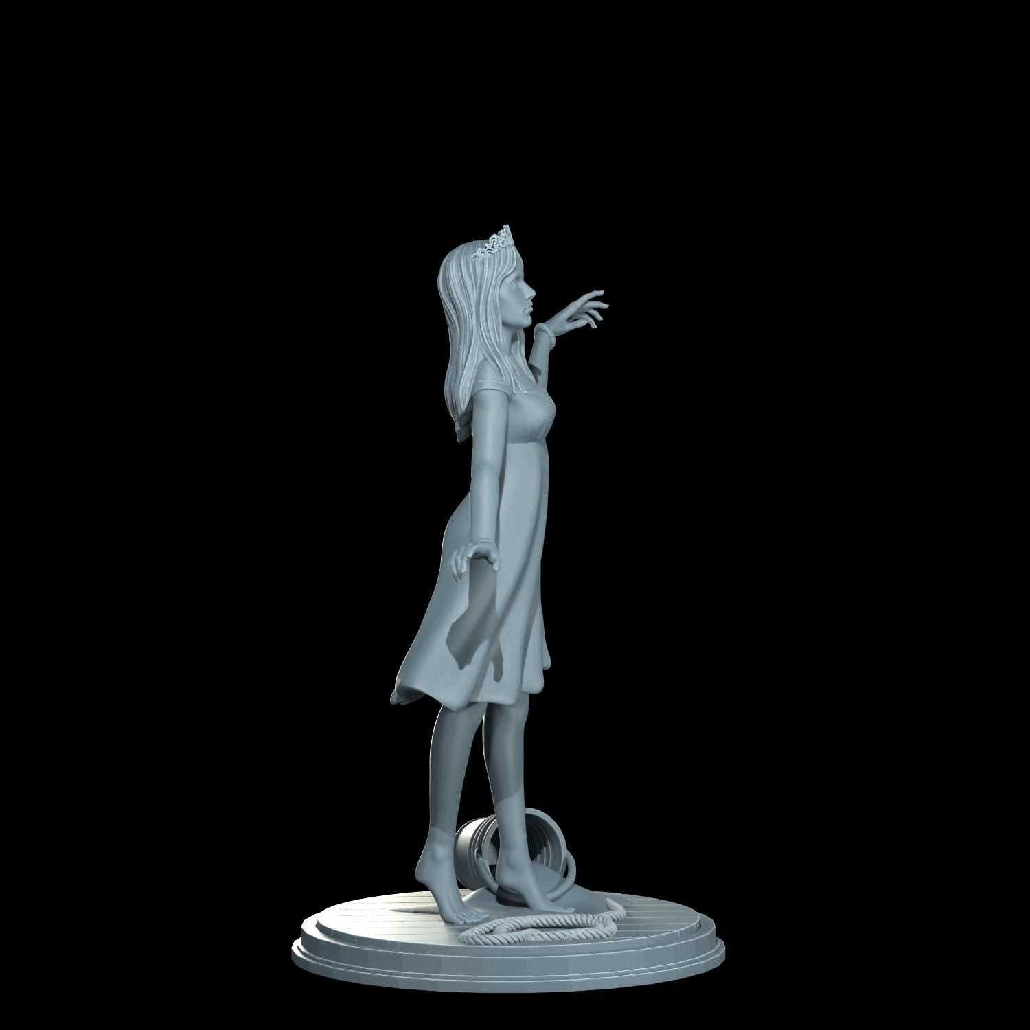 Carrie Pin-Up Girl - UNPAINTED FAN ART - Cosmondo