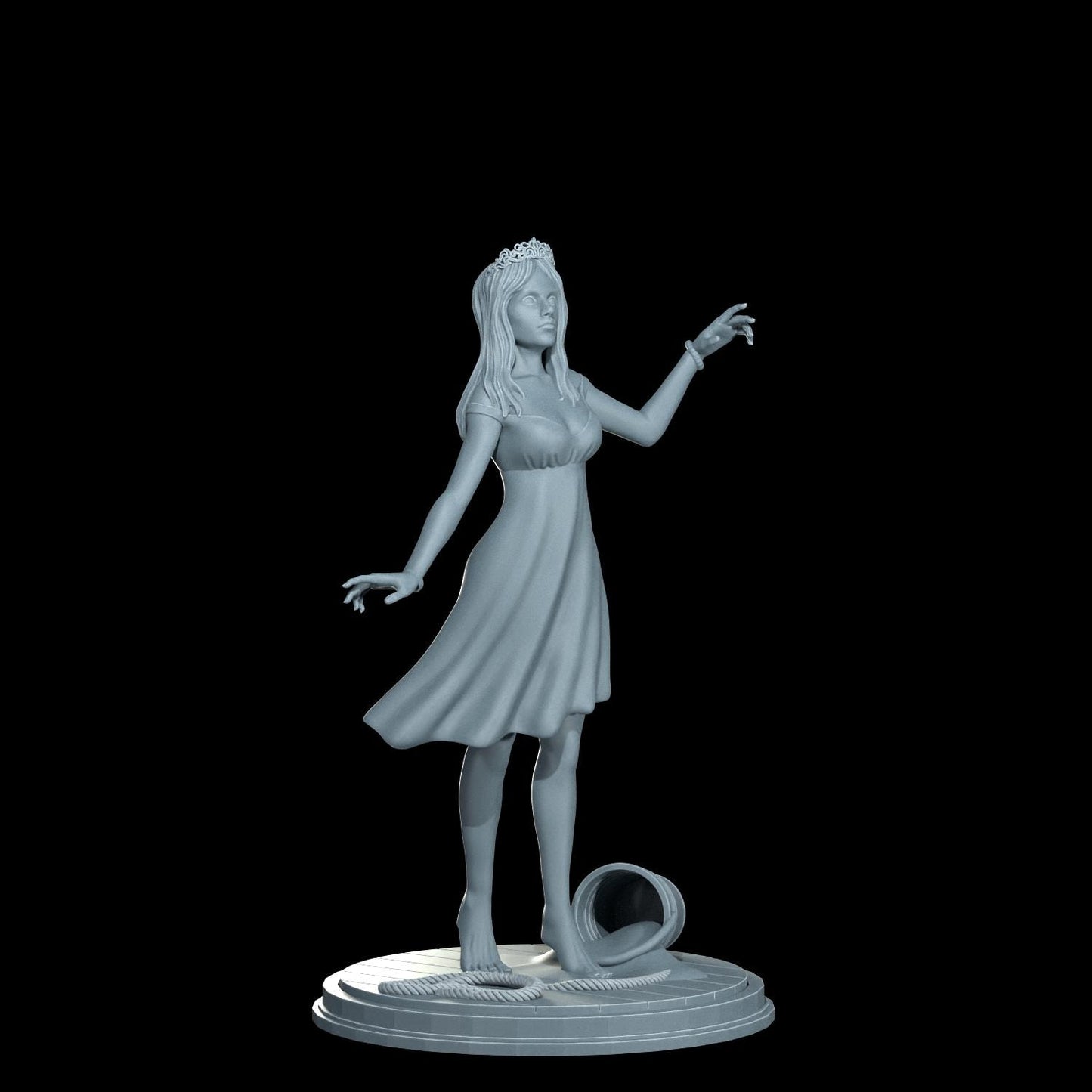 Carrie Pin-Up Girl - UNPAINTED FAN ART - Cosmondo