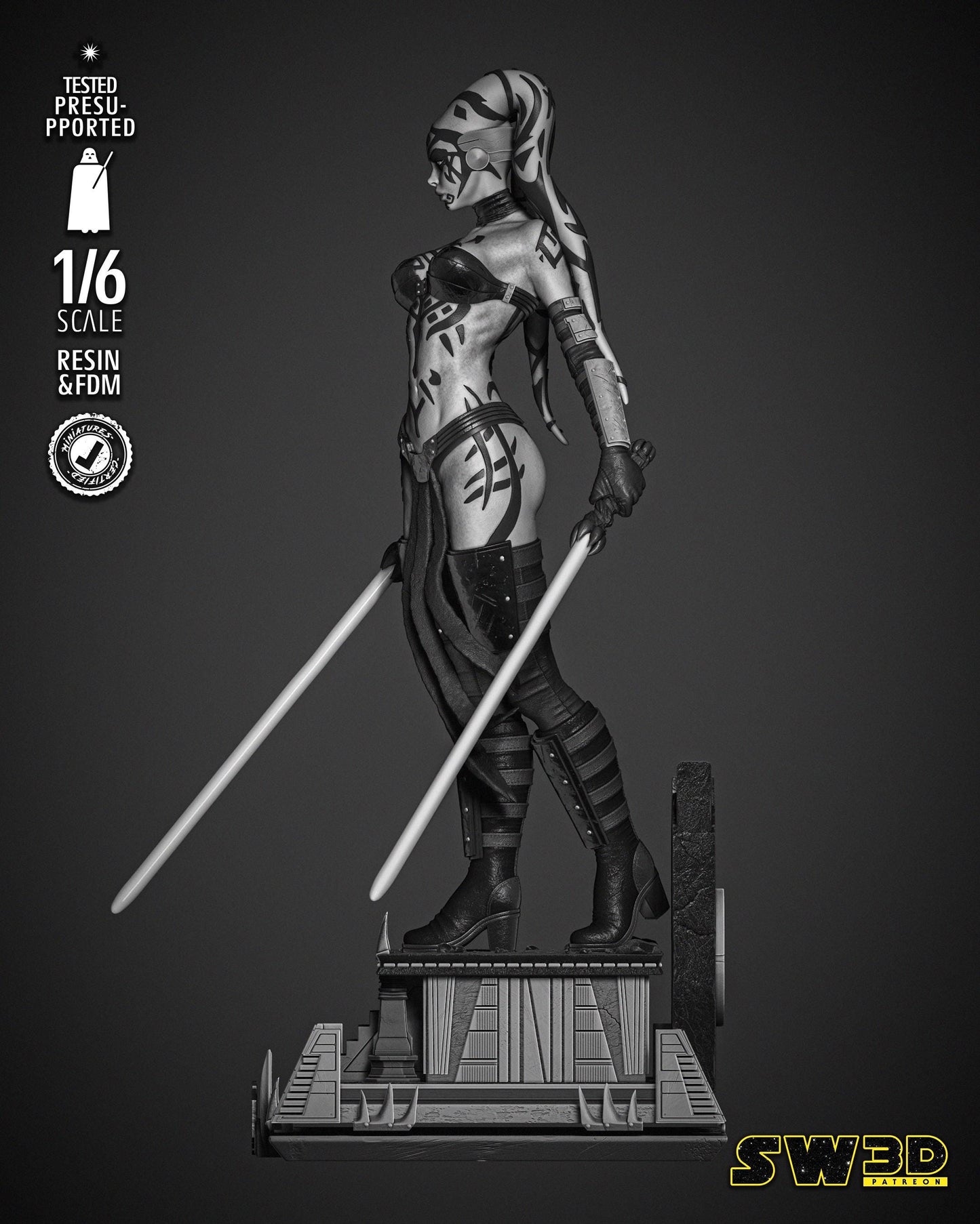 Darth Talon Sculpture - UNPAINTED FAN ART - Star Wars 3D Models