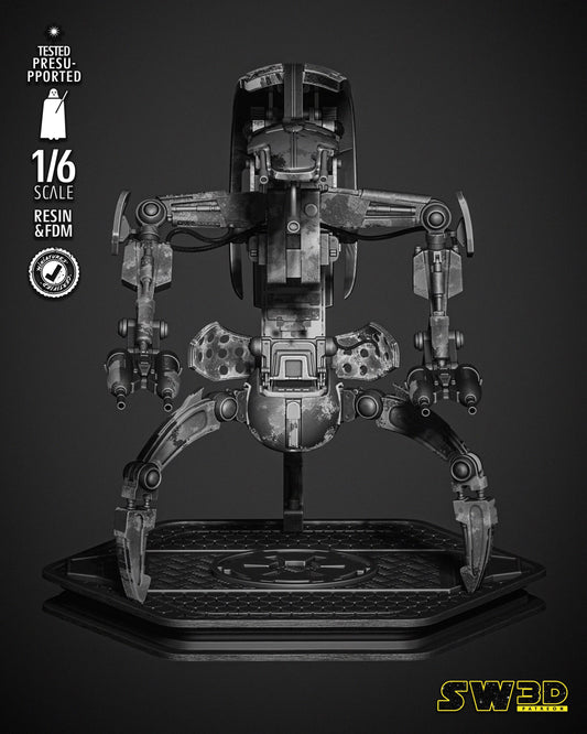Droideka Sculpture - UNPAINTED FAN ART - Star Wars 3D Models