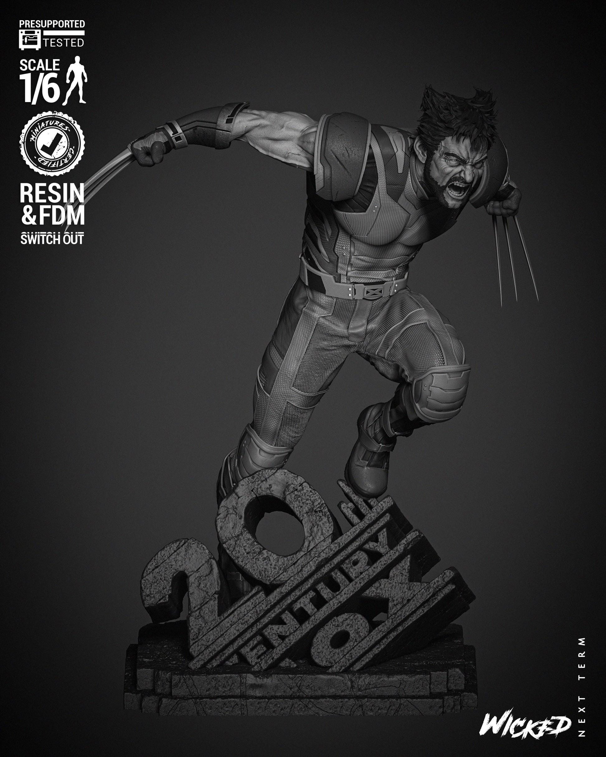 Marvel Wolverine 2024 Sculpture - UNPAINTED FAN ART - Wicked 3D Models