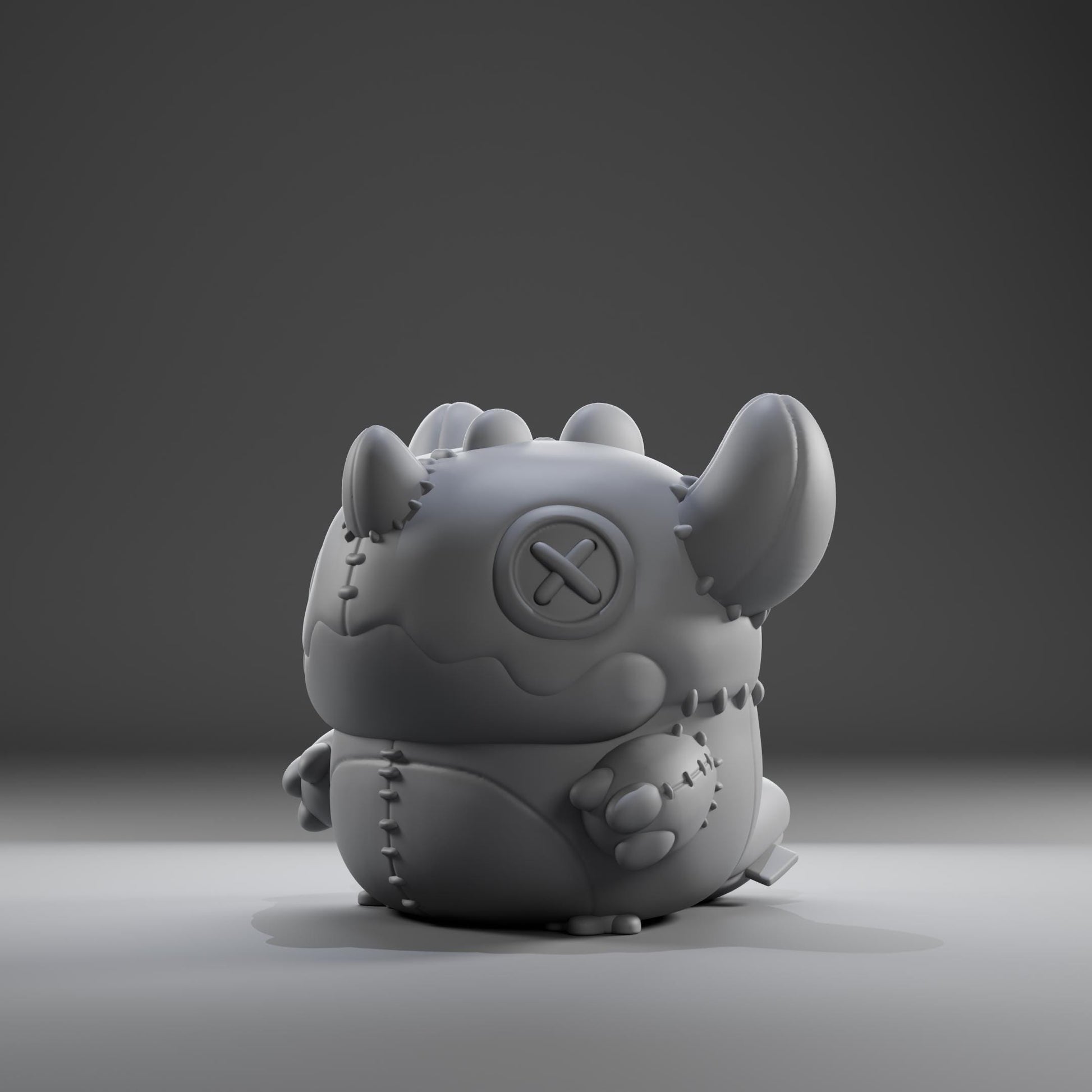 Stuffii - UNPAINTED - Grumpii Art Toy