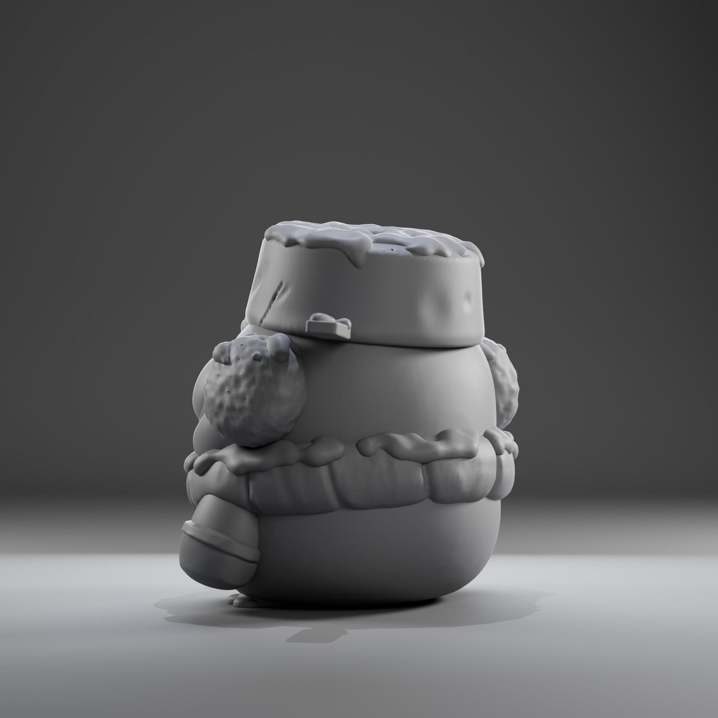 Snowii - UNPAINTED - Grumpii Art Toy