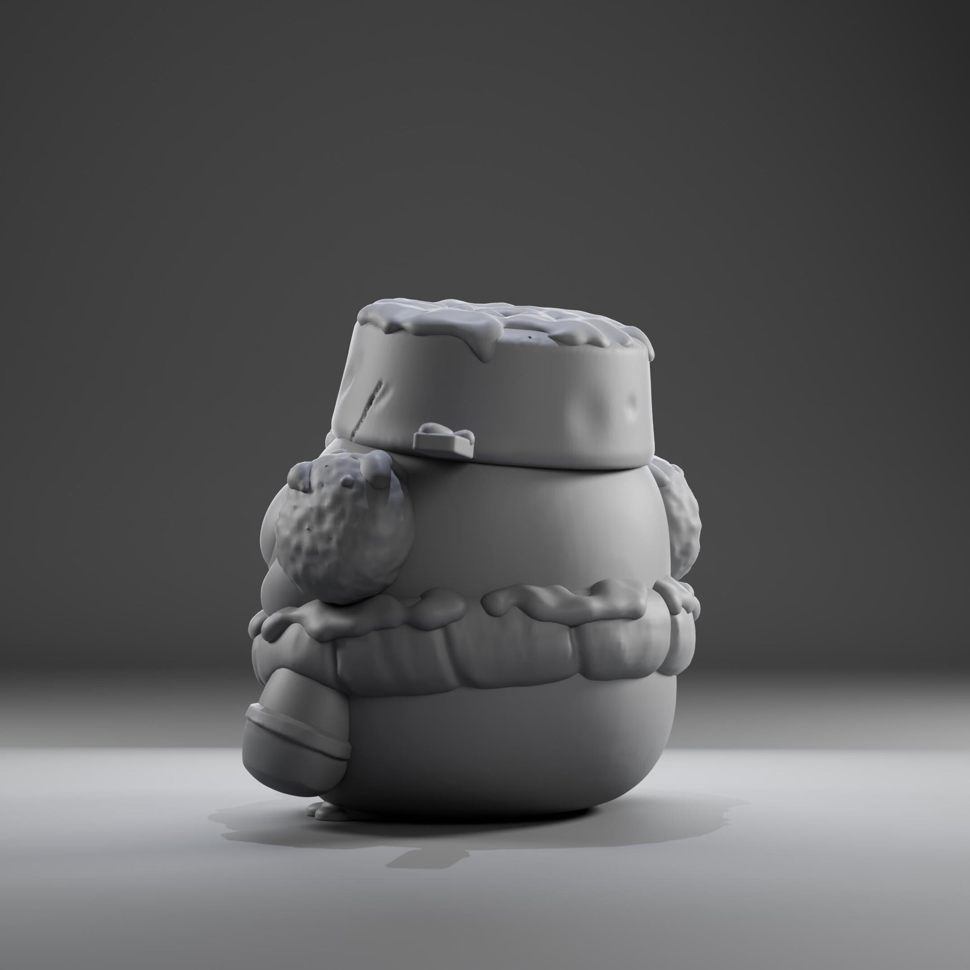 Snowii - UNPAINTED - Grumpii Art Toy