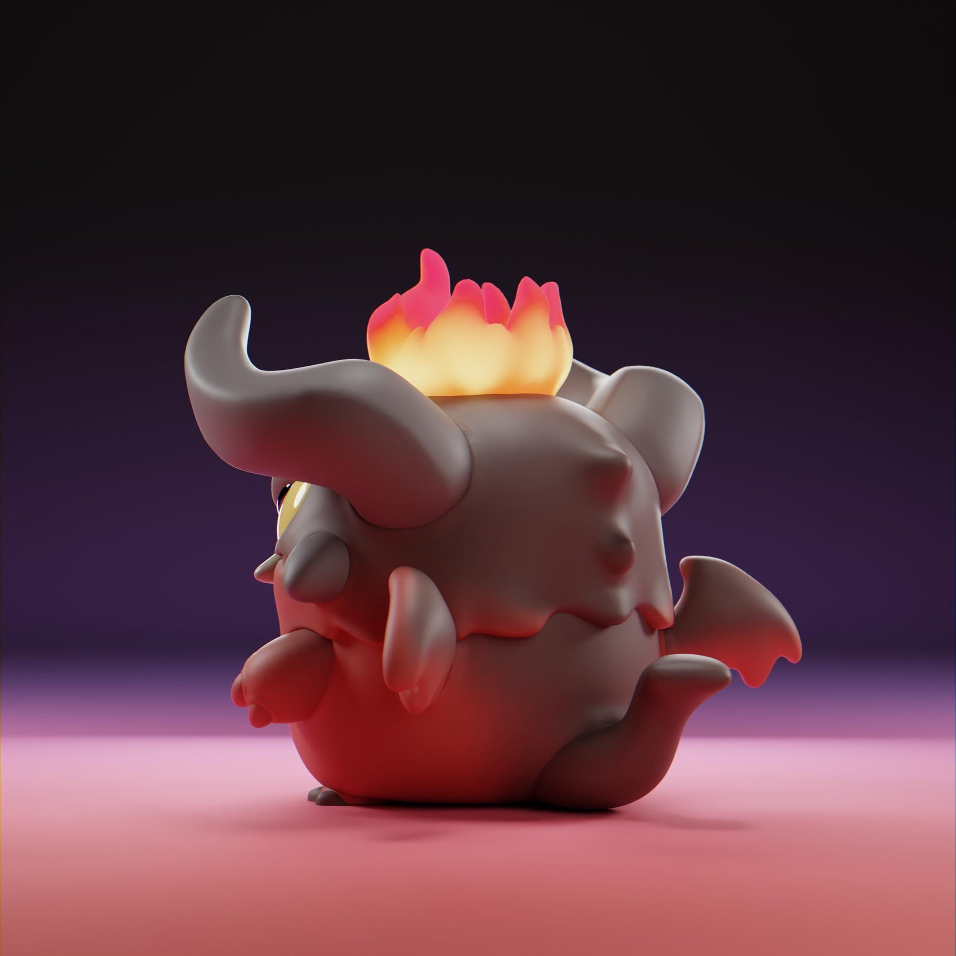 Devilii - UNPAINTED - Grumpii Art Toy