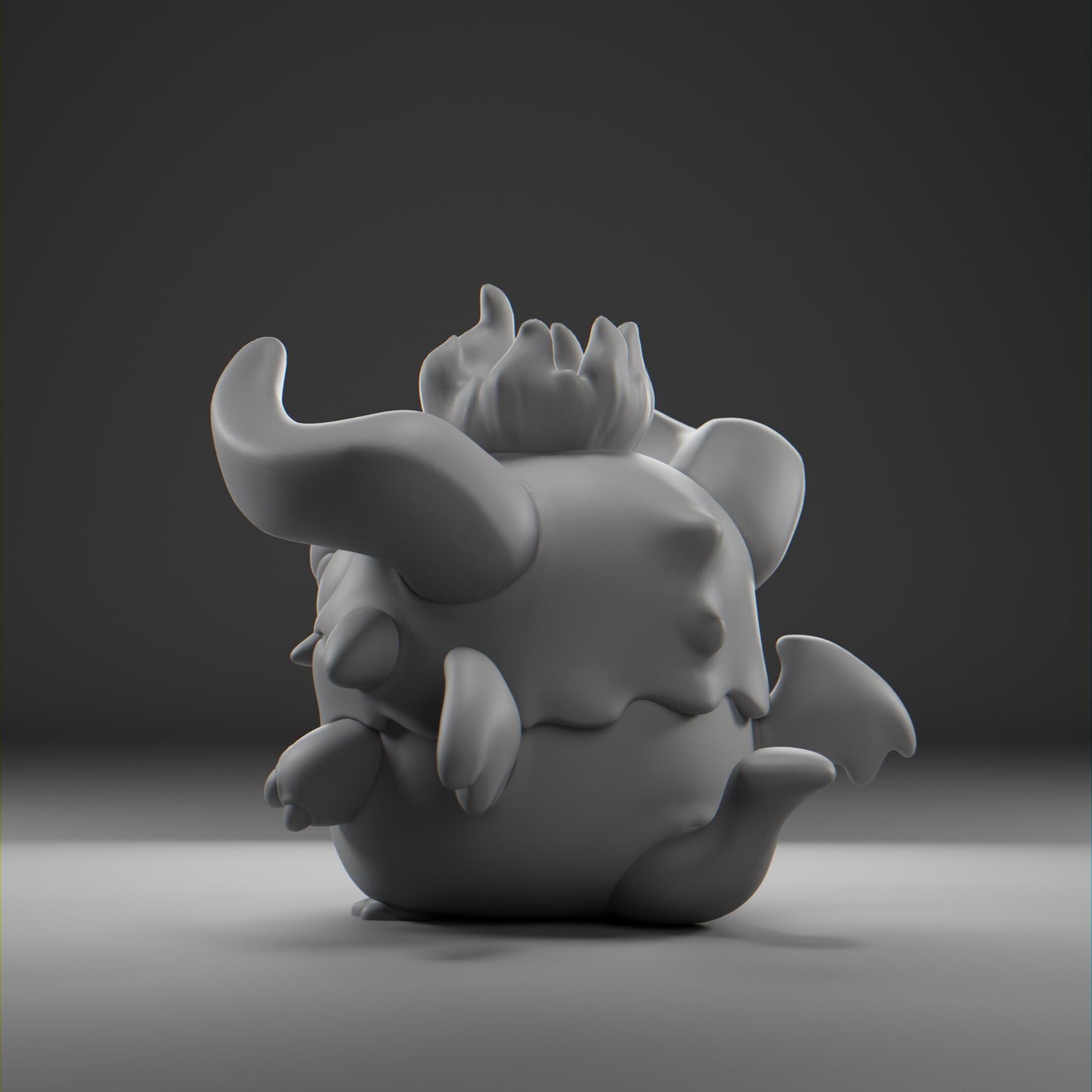 Devilii - UNPAINTED - Grumpii Art Toy