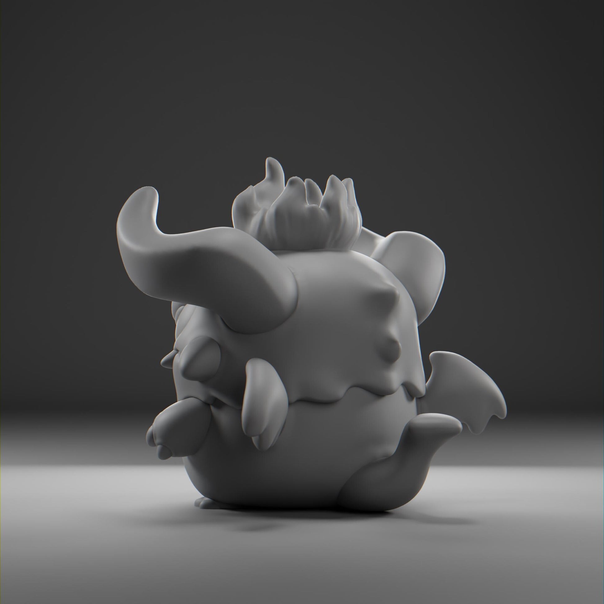 Devilii - UNPAINTED - Grumpii Art Toy
