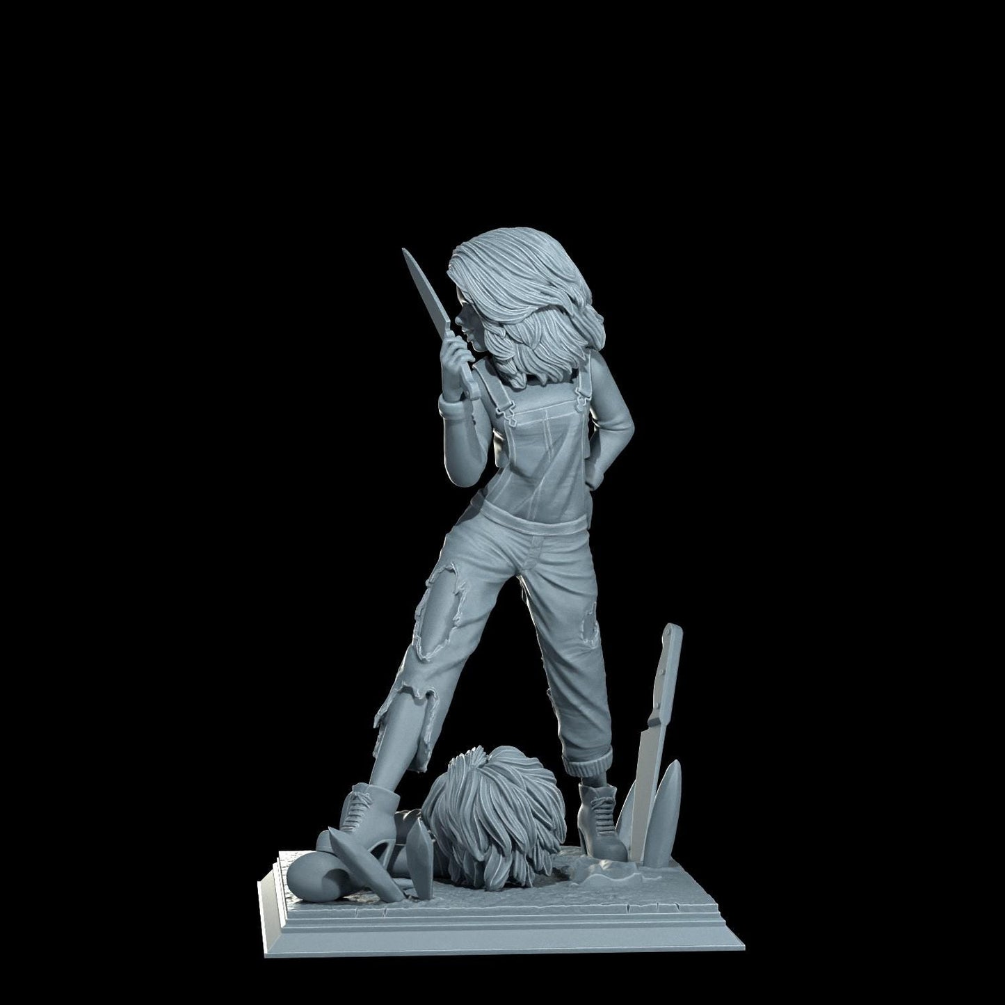 Chucky Pin-Up Girl - UNPAINTED FAN ART - Cosmondo