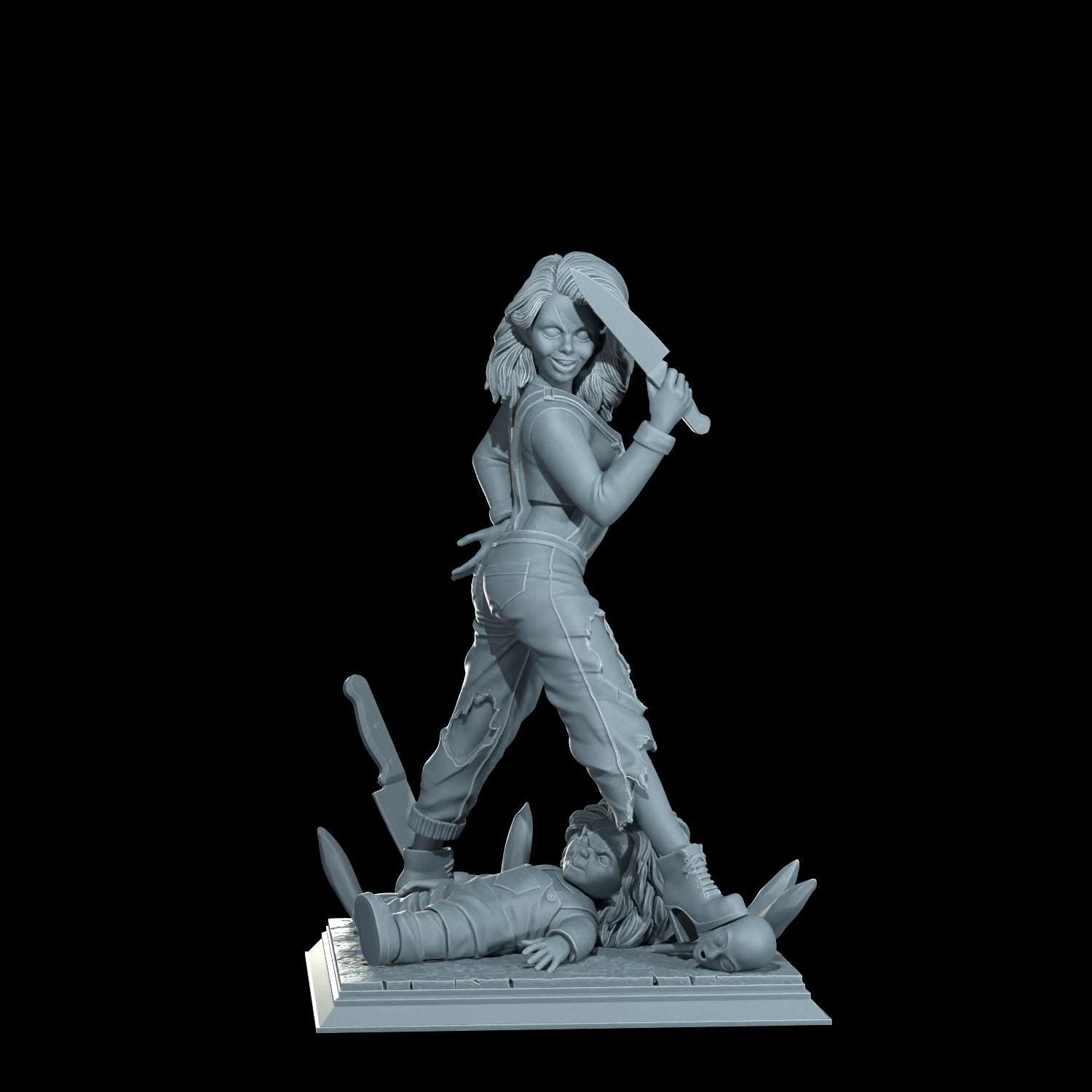Chucky Pin-Up Girl - UNPAINTED FAN ART - Cosmondo