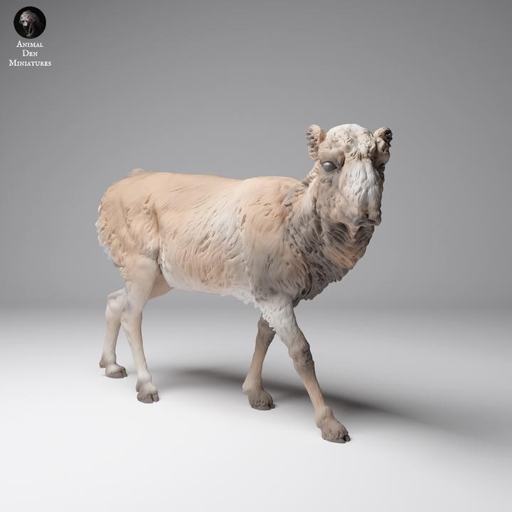 Mongolian Saiga Female - UNPAINTED - Animal Den Miniatures