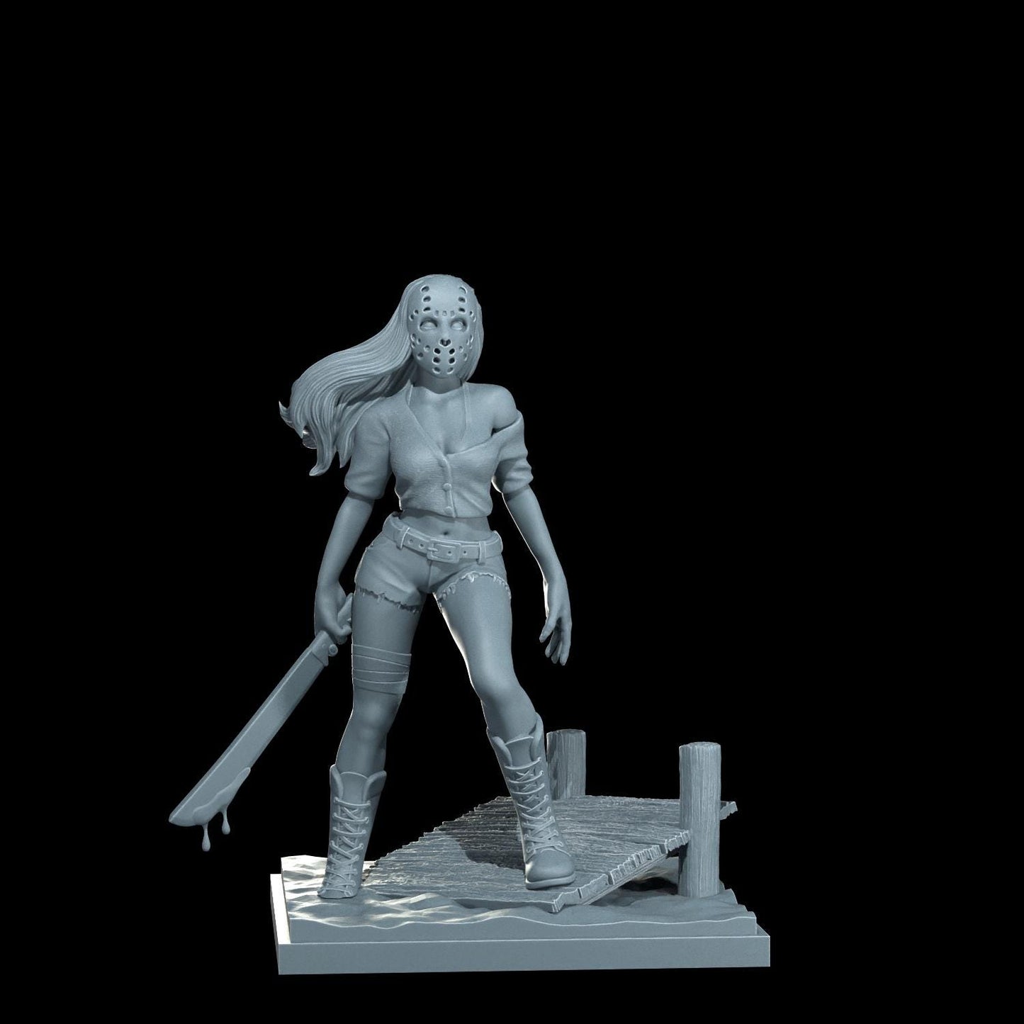 Jason Pin-Up Girl - UNPAINTED FAN ART - Cosmondo