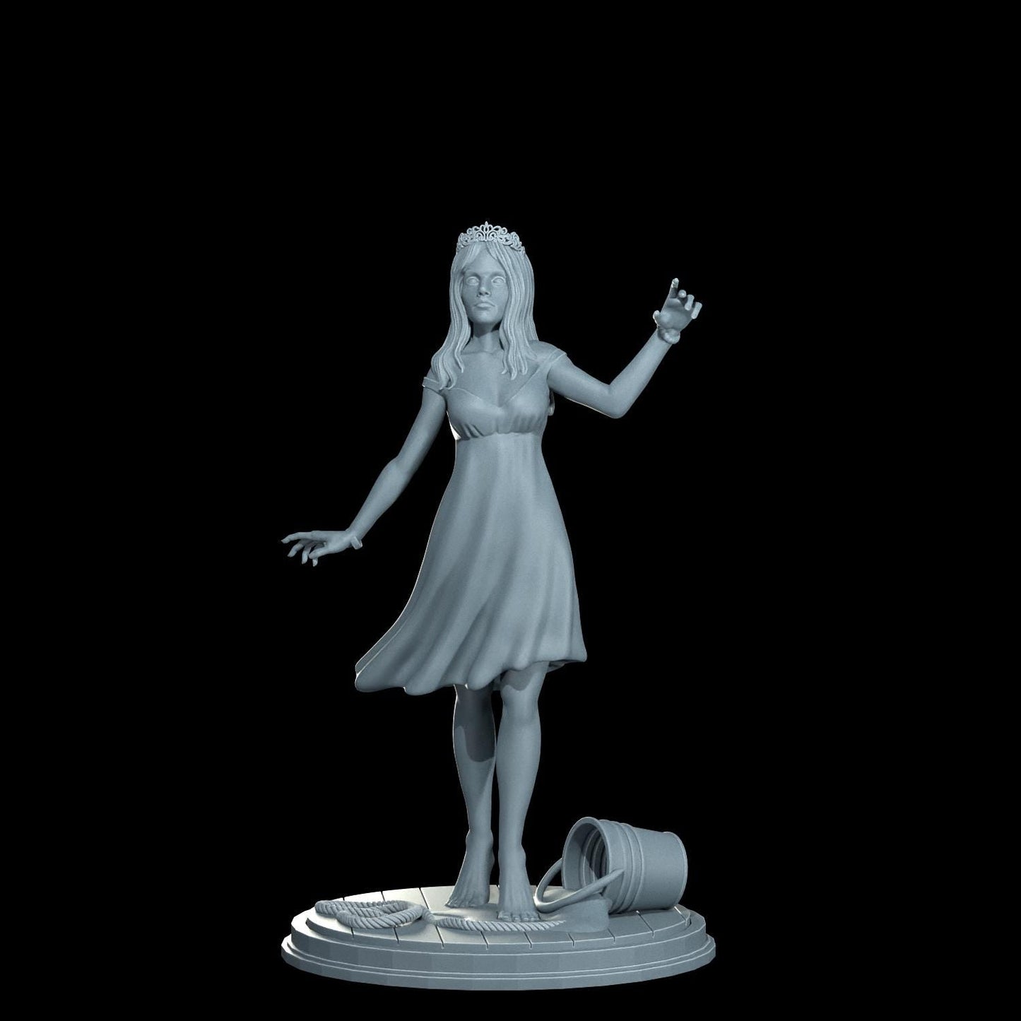 Carrie Pin-Up Girl - UNPAINTED FAN ART - Cosmondo