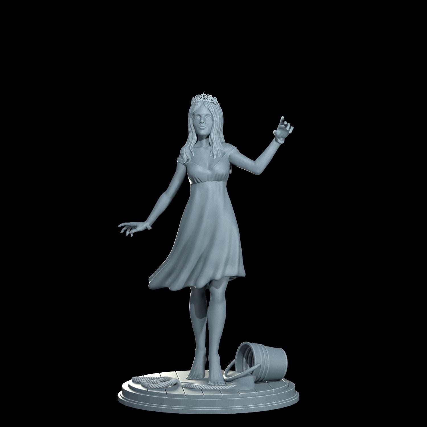 Carrie Pin-Up Girl - UNPAINTED FAN ART - Cosmondo