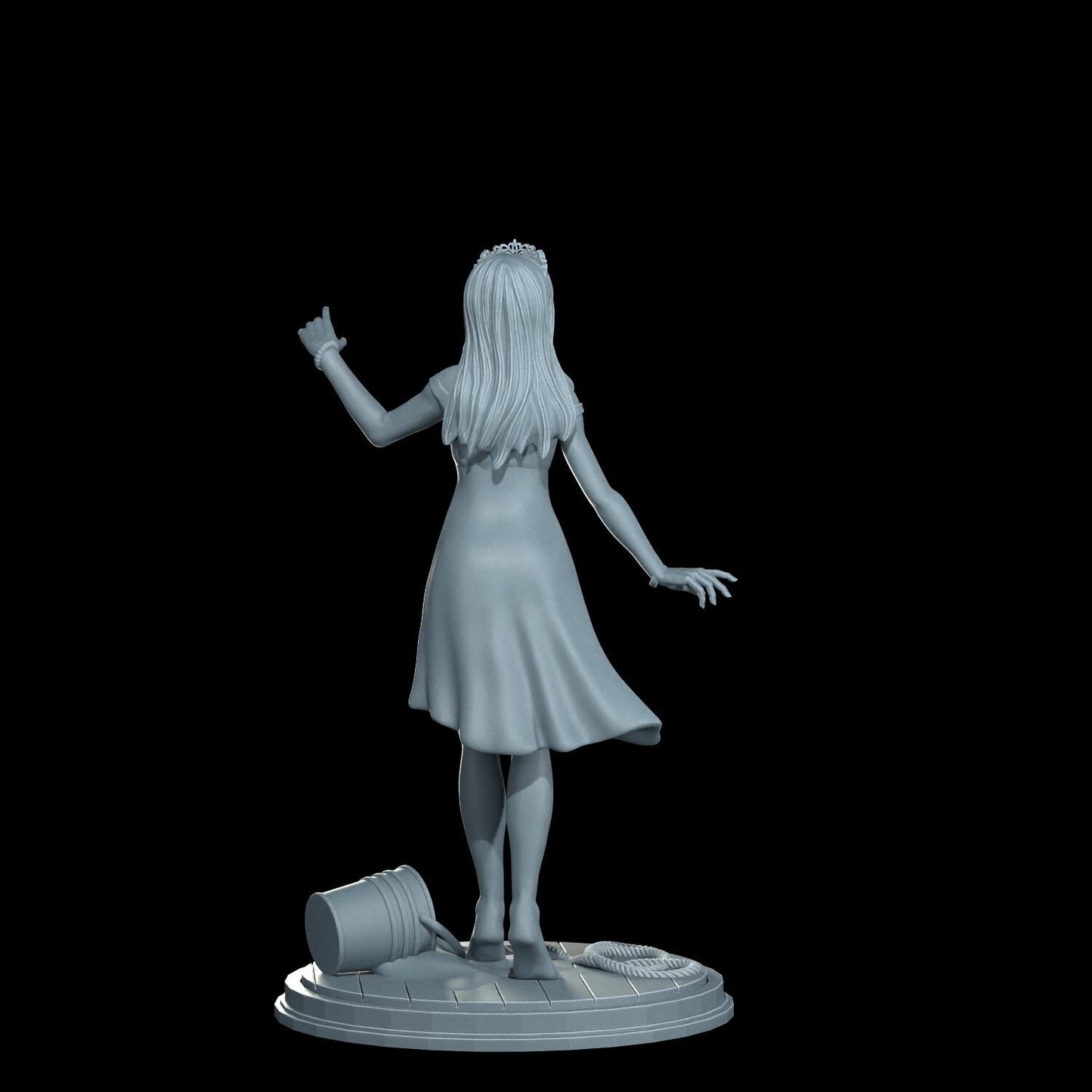 Carrie Pin-Up Girl - UNPAINTED FAN ART - Cosmondo