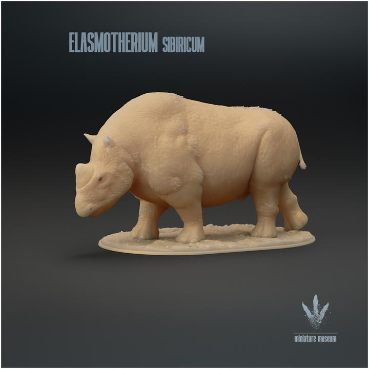 Elasmotherium sibiricum : The Siberian Unicorn - UNPAINTED - Miniature Museum