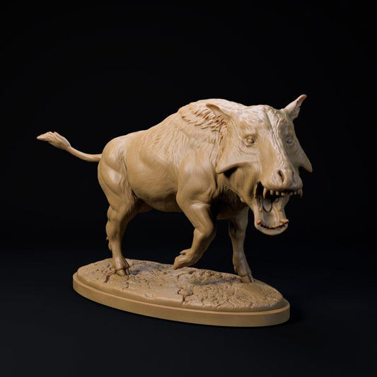 Archaeotherium angry - UNPAINTED - Dino and Dog Miniatures