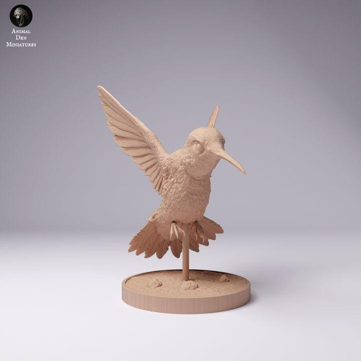 Broad-Tailed Hummingbird Flight - UNPAINTED - Animal Den Miniatures