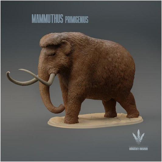 Mammuthus primigenius : The Woolly Mammoth - UNPAINTED - Miniature Museum