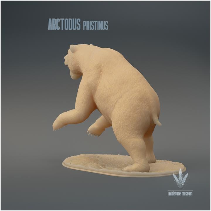 Arctodus pristinus : Standing - UNPAINTED - Miniature Museum