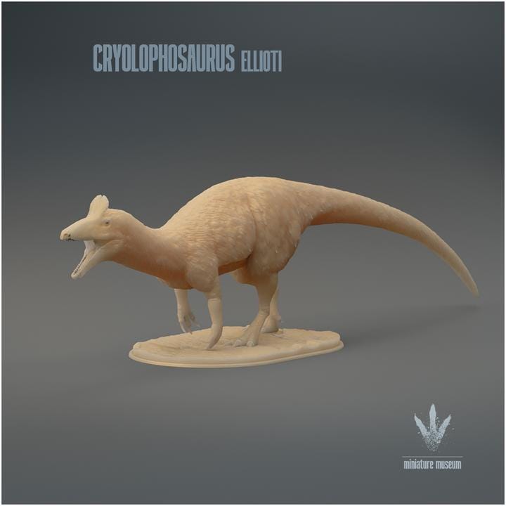 Cryolophosaurus ellioti : The Roar - UNPAINTED - Miniature Museum