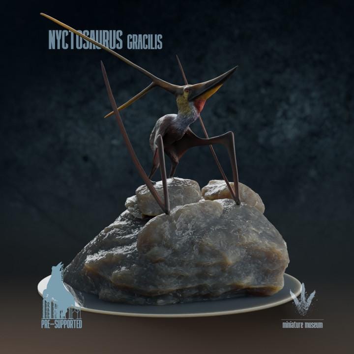 Nyctosaurus gracilis : The Night Lizard - UNPAINTED - Miniature Museum