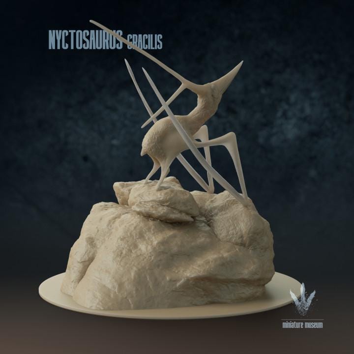 Nyctosaurus gracilis : The Night Lizard - UNPAINTED - Miniature Museum