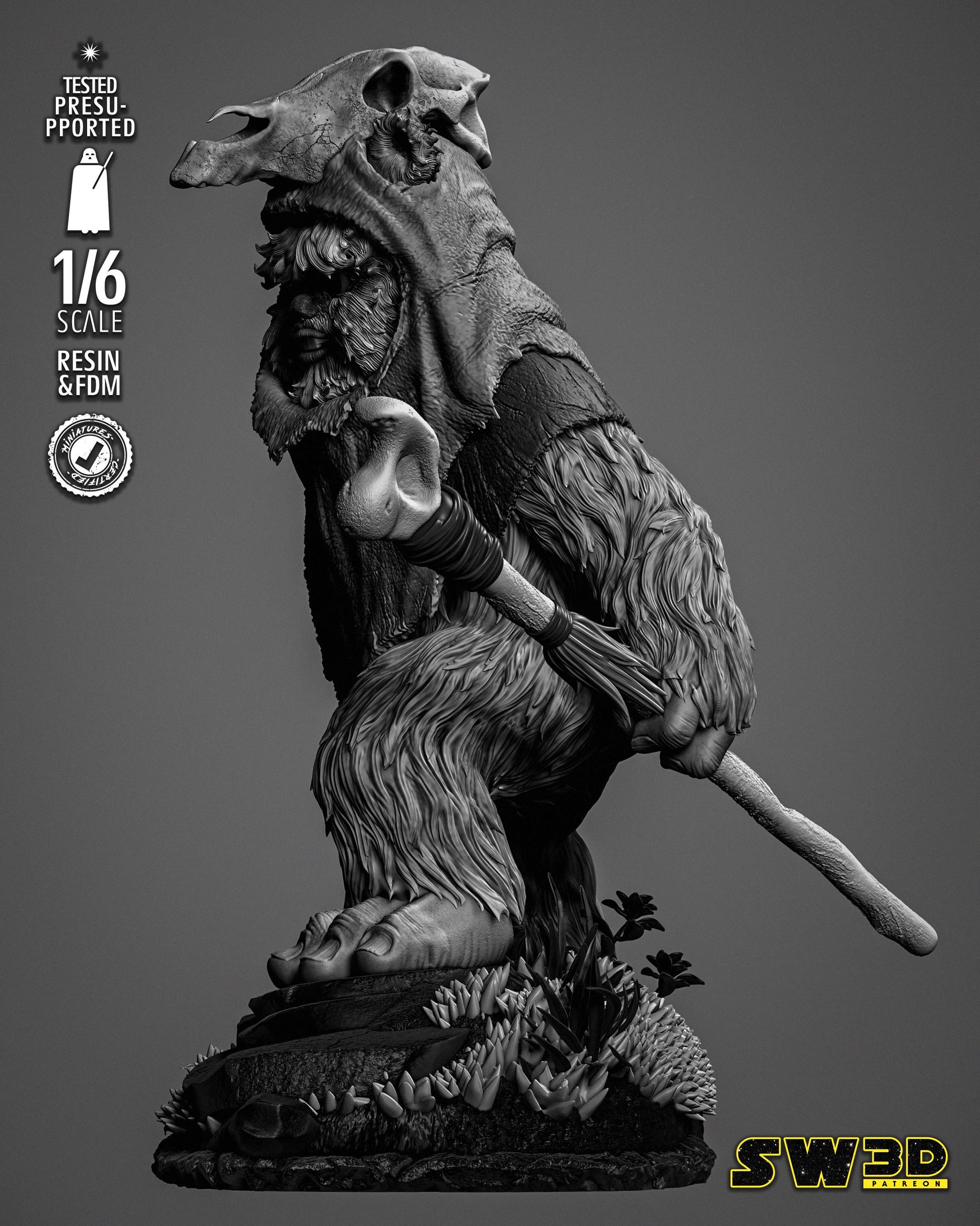 Ewok 2 - UNPAINTED - Star Wars 3D Models