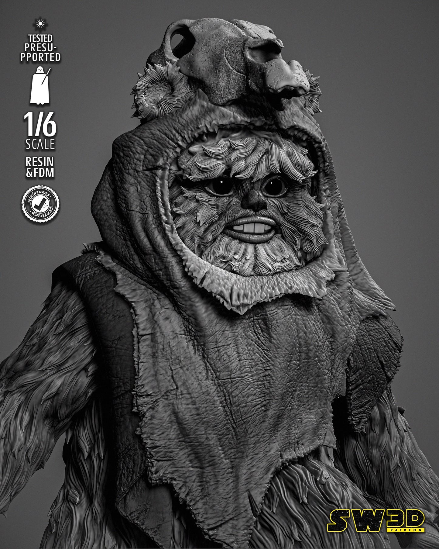 Ewok 2 - UNPAINTED - Star Wars 3D Models