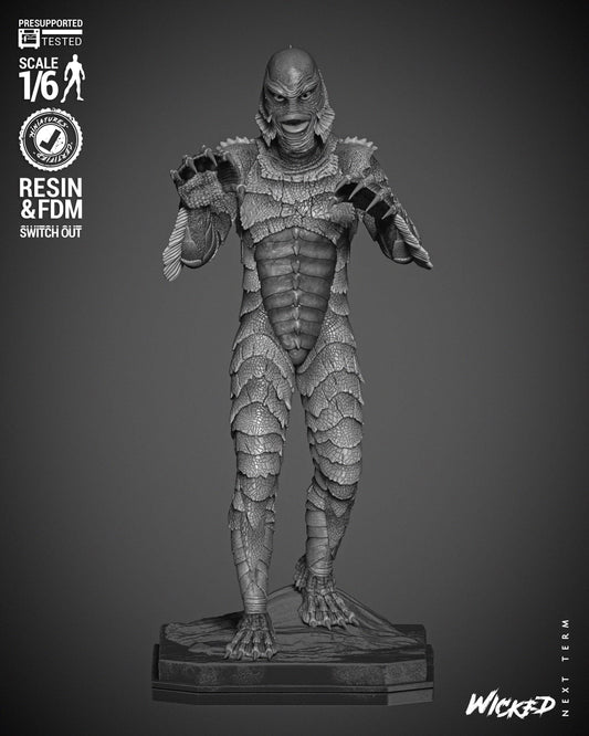 Creature from the Black Lagoon - UNPAINTED 3D figure FAN ART - Wicked 3D Models