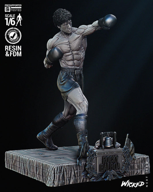 Rocky Balboa - FAN ART - UNPAINTED - Wicked