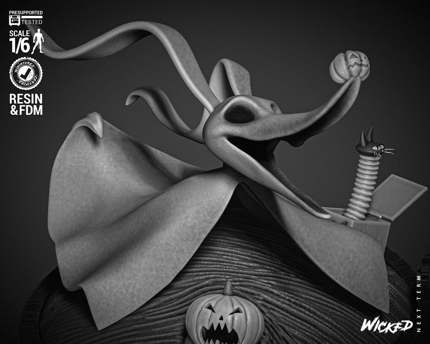 Zero - UNPAINTED FAN ART - Wicked 3D Models