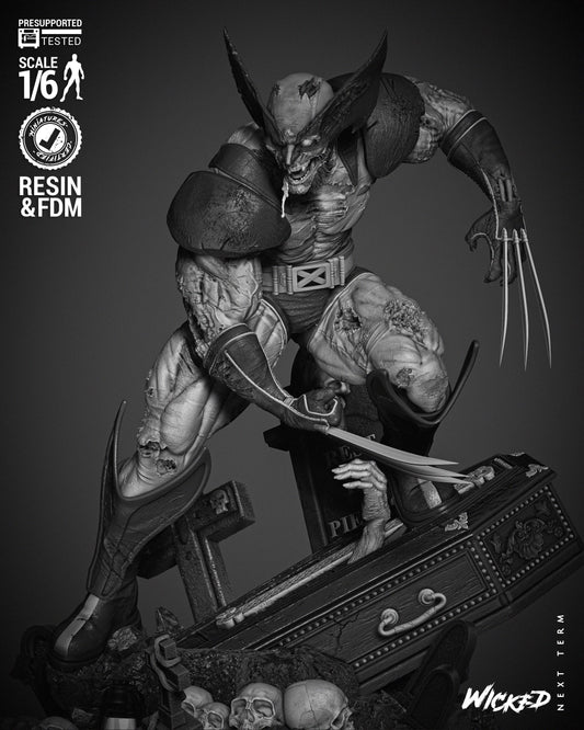 Wolverine Zombie - UNPAINTED FAN ART - Wicked 3D Models