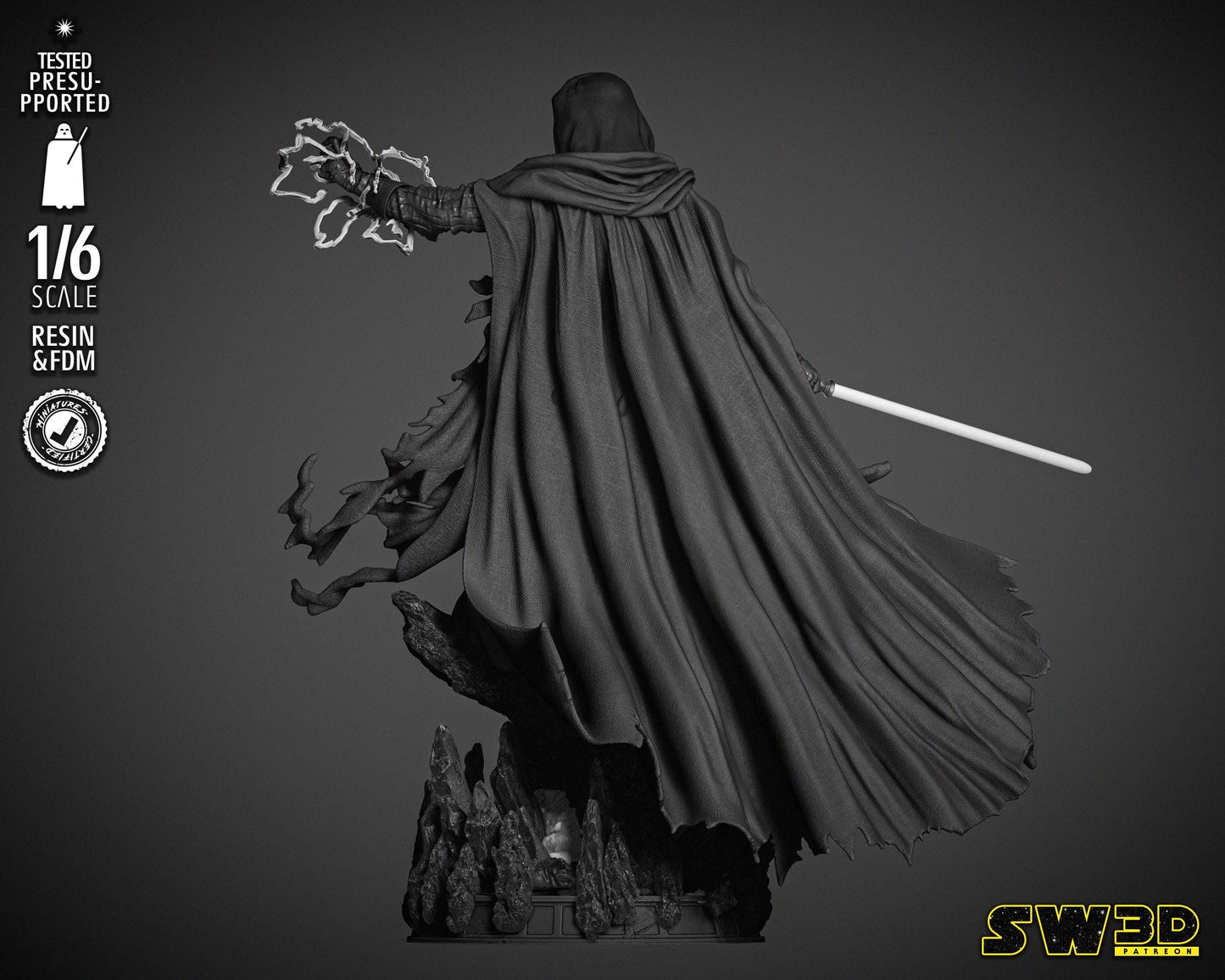 Darth Nihulus Sculpture - UNPAINTED FAN ART - Star Wars 3D Models