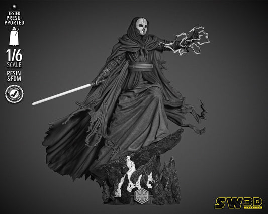 Darth Nihulus Sculpture - UNPAINTED FAN ART - Star Wars 3D Models