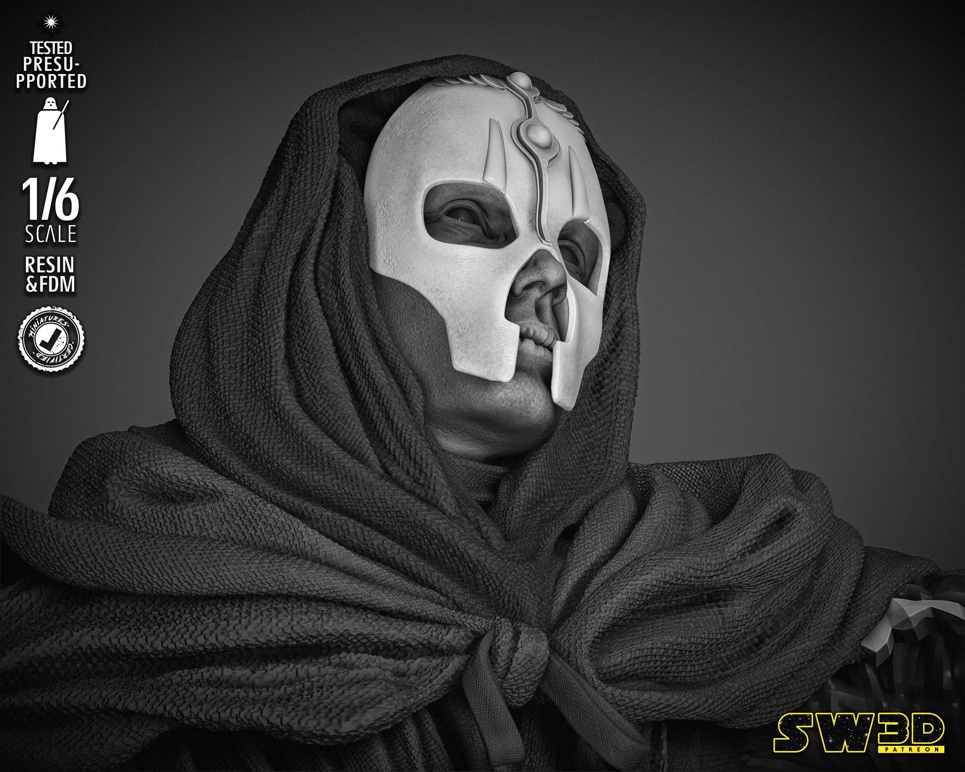 Darth Nihulus Sculpture - UNPAINTED FAN ART - Star Wars 3D Models