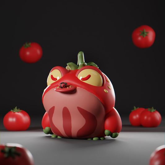 Tomatoad - UNPAINTED - Grumpii Art Toy