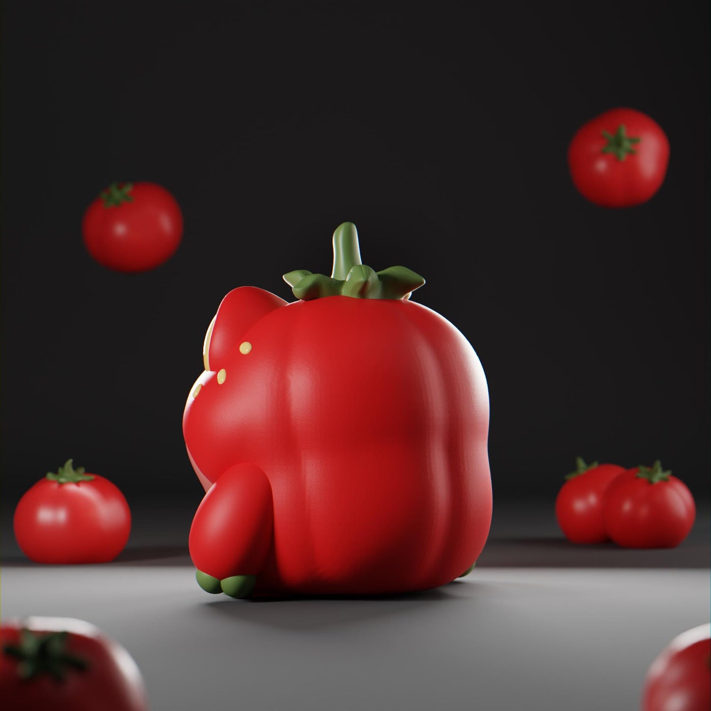 Tomatoad - UNPAINTED - Grumpii Art Toy
