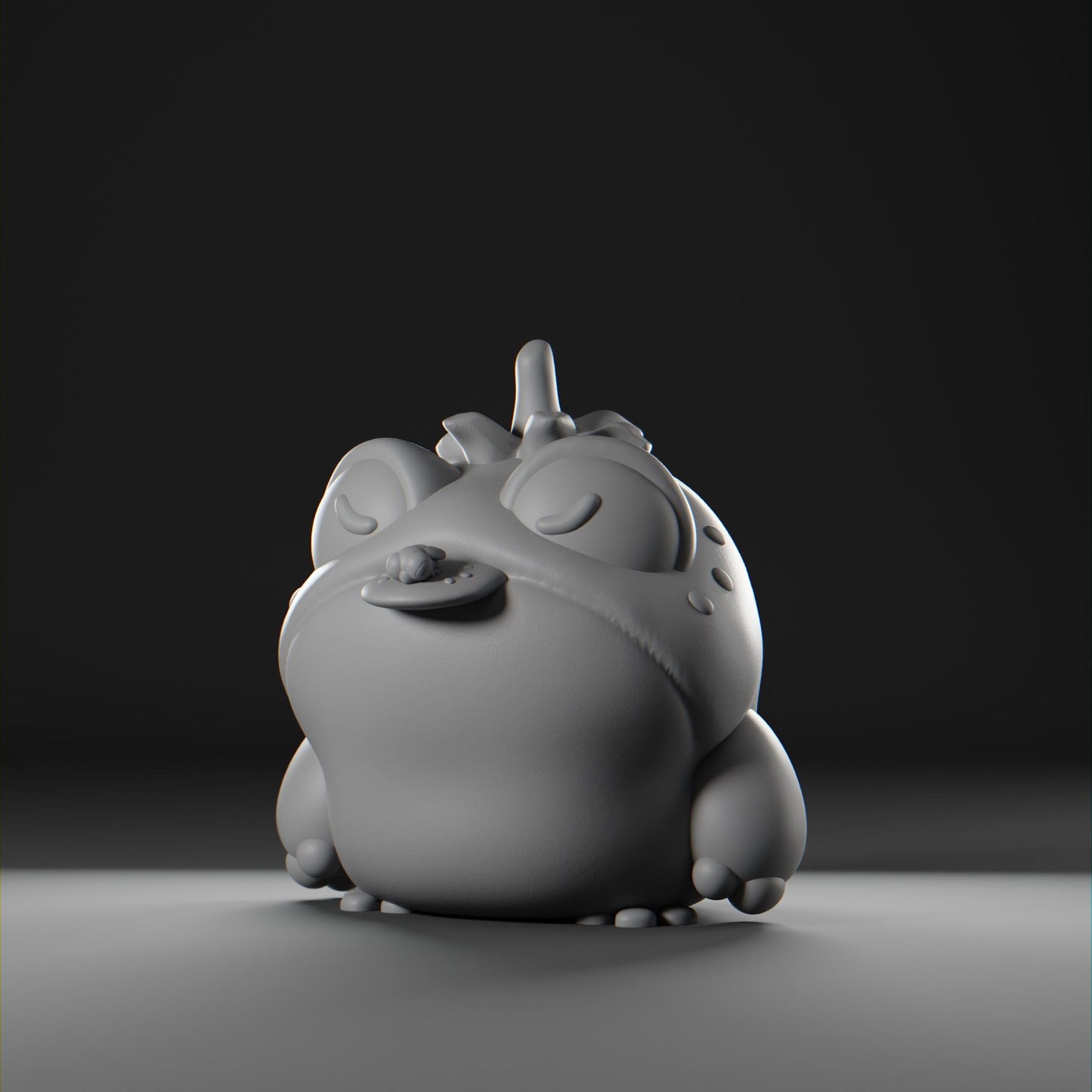 Tomatoad - UNPAINTED - Grumpii Art Toy