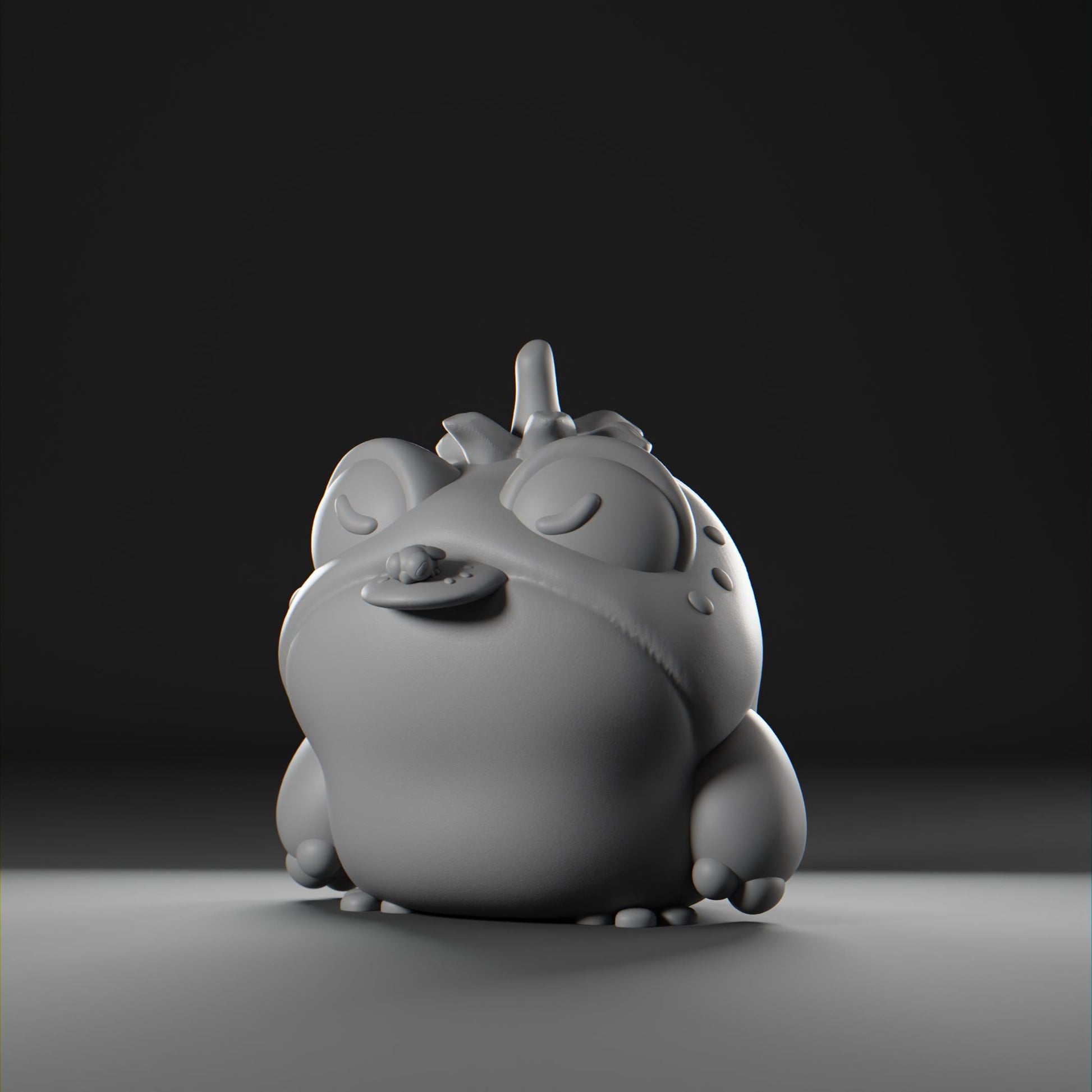 Tomatoad - UNPAINTED - Grumpii Art Toy