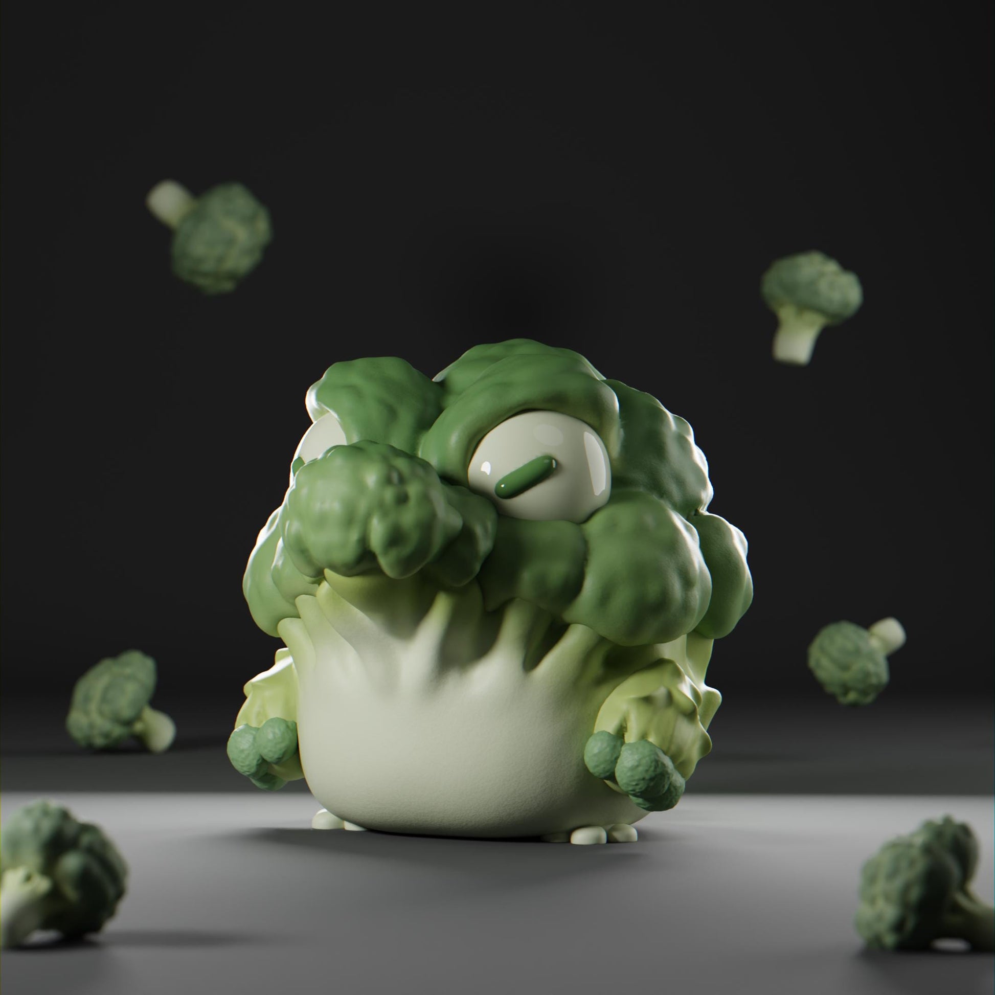 Crocolii - UNPAINTED - Grumpii Art Toy