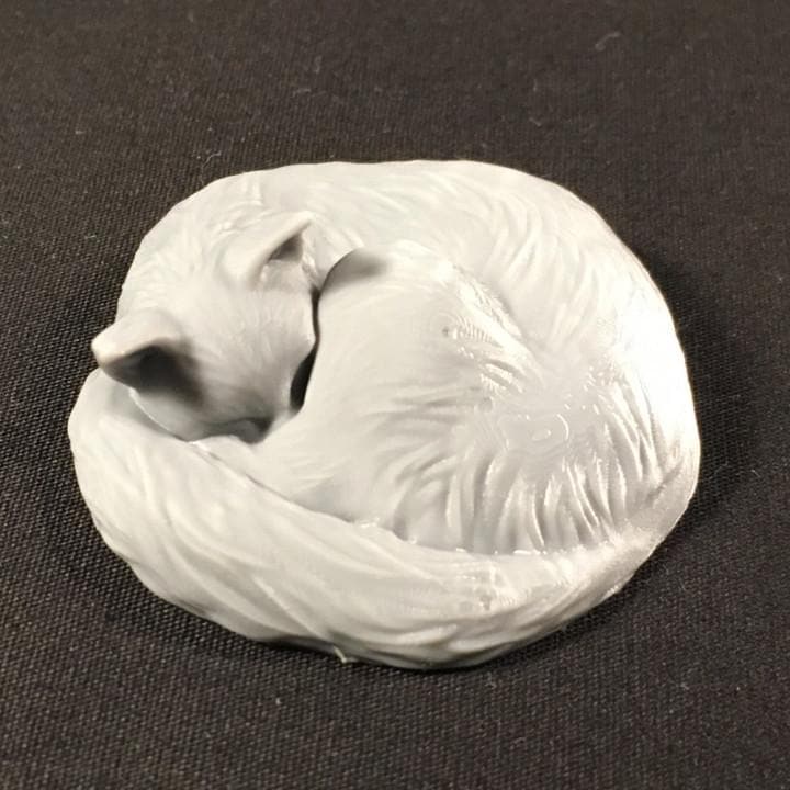 Sleeping cat - UNPAINTED - Animals & Creatures Minis