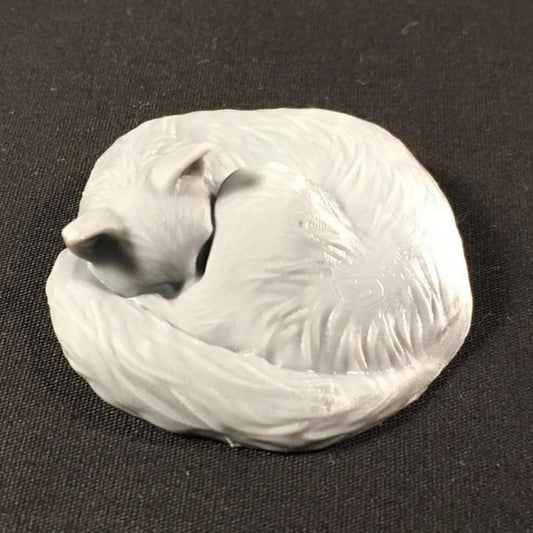 Sleeping cat - UNPAINTED - Animals & Creatures Minis