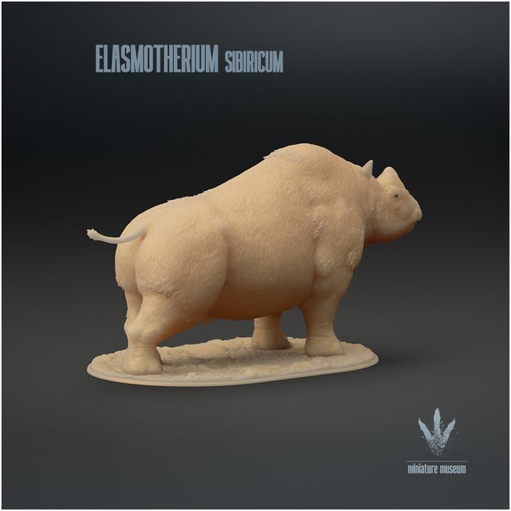 Elasmotherium sibiricum : Standing - UNPAINTED - Miniature Museum