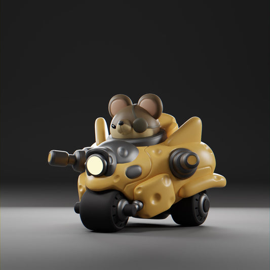 Cheezii - UNPAINTED - Grumpii Art Toy
