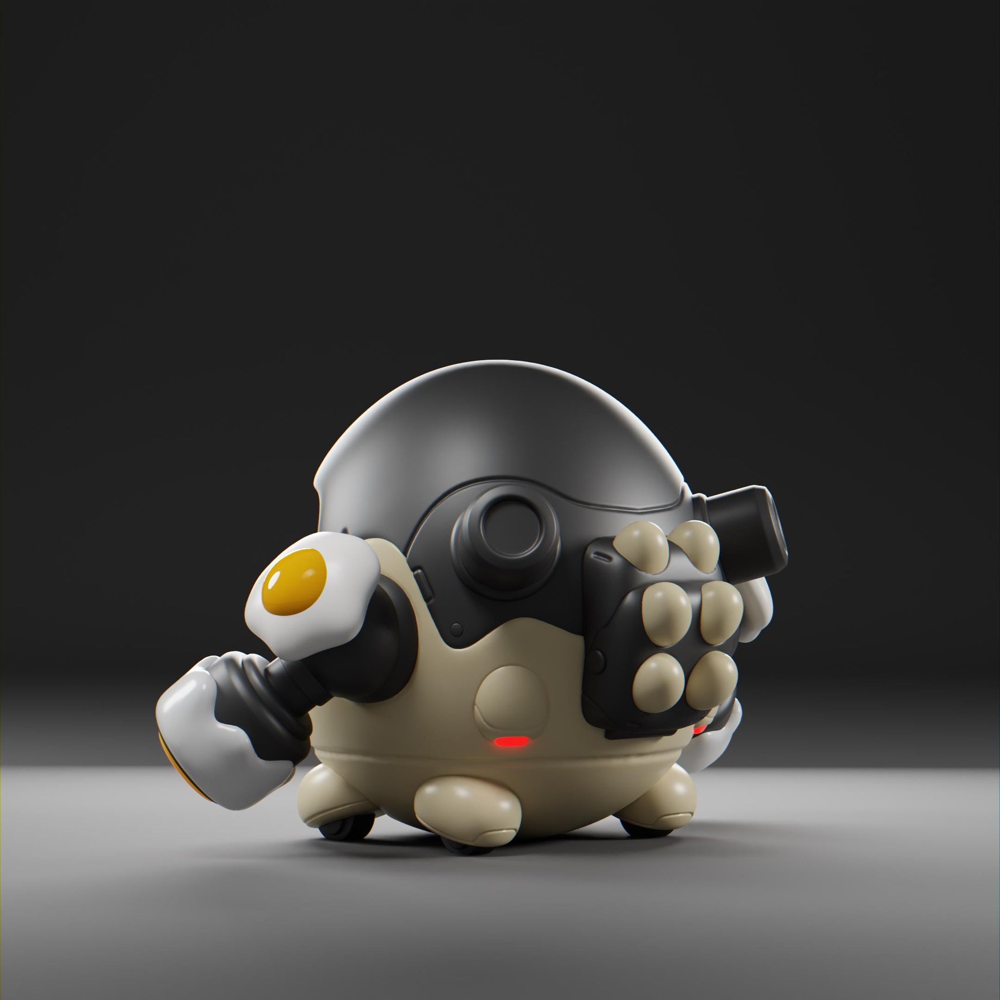 Yolkii - UNPAINTED - Grumpii Art Toy