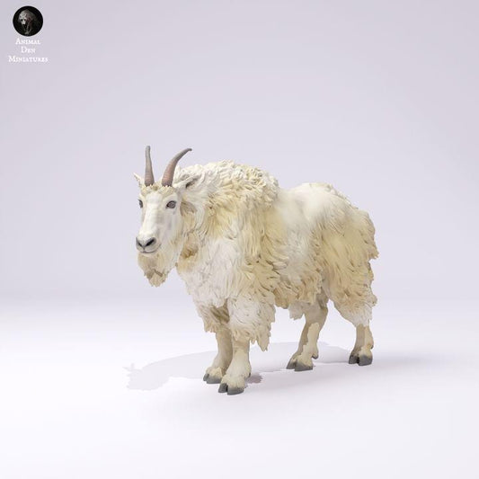Rocky Mountain Goat Male - UNPAINTED - Animal Den Miniatures