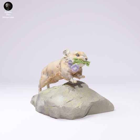 American Pika Running - UNPAINTED - Animal Den Miniatures