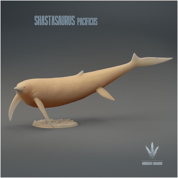 Shastasaurus pacificus : Mount Shasta Lizard - UNPAINTED - Miniature Museum