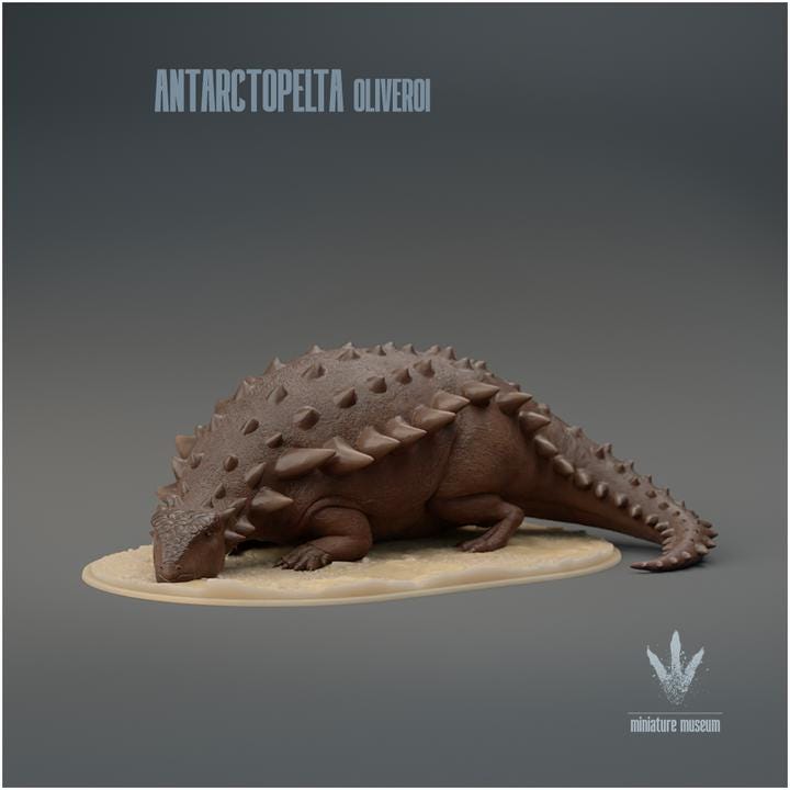 Antarctopelta oliveroi : Resting - UNPAINTED - Miniature Museum